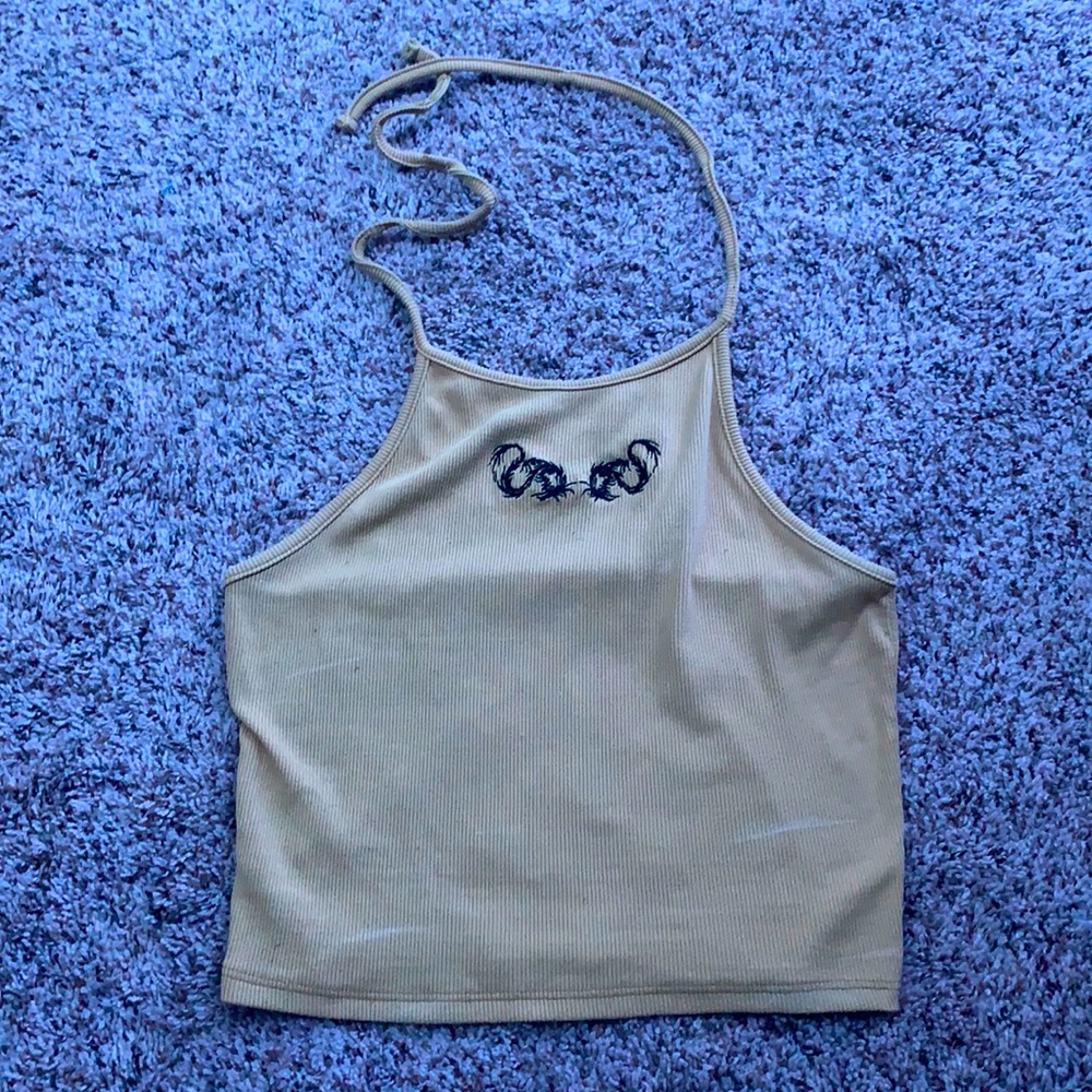 brandy melville size medium top, mustard yellow